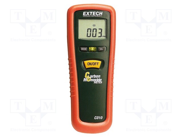 CO meter; Range: 0÷1000ppm; 1ppm; ±5%