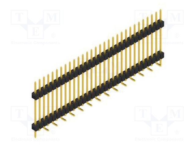 Connector: pin strips; pin header; male; PIN: 30; 2.54mm; SMT; 1x30