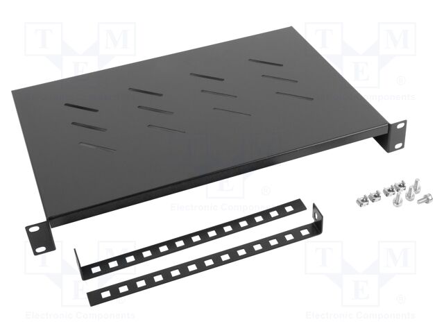 Shelf; 1U; black; Standard: 19"