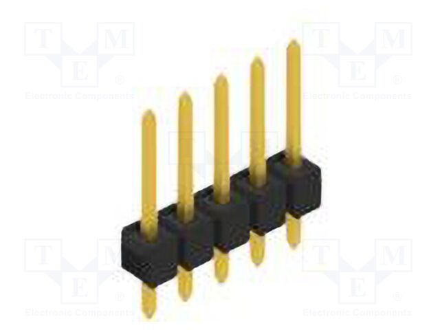 Connector: pin strips; pin header; male; PIN: 5; 2.54mm; THT; 1x5