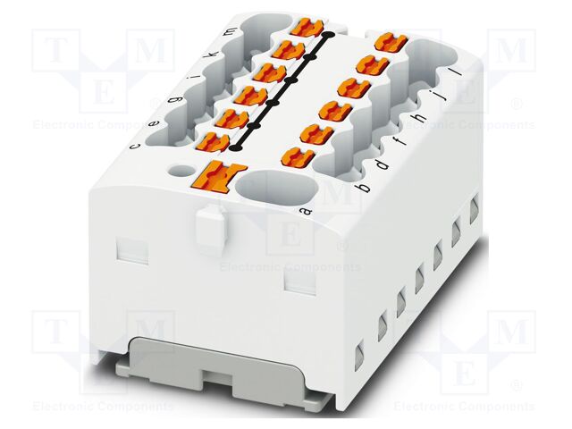 Splice terminal: rail; PA; L: 17.7mm; terminals: 13; W: 31.4mm