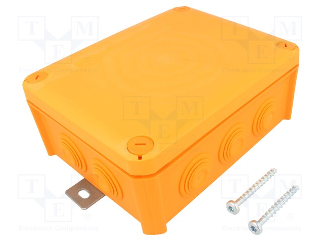 Enclosure: junction box; X: 150mm; Y: 190mm; Z: 77mm; polypropylene