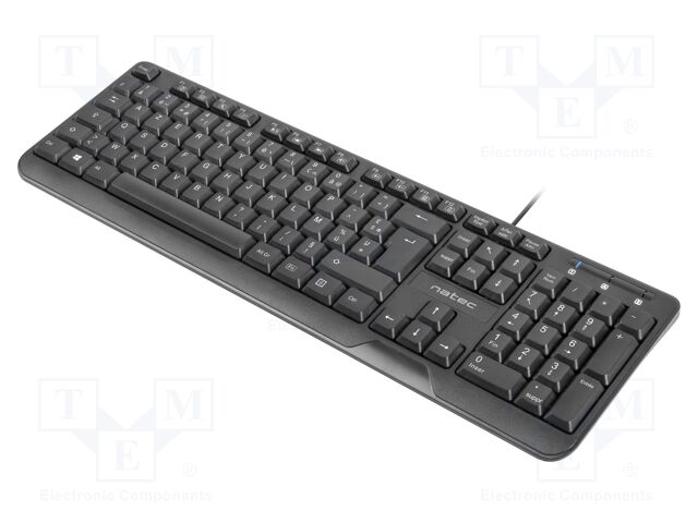 Keyboard; black; USB A; FR layout,wired,slim; Len: 1.8m