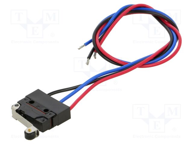 Microswitch SNAP ACTION; with lever (with roller); SPDT; Pos: 2
