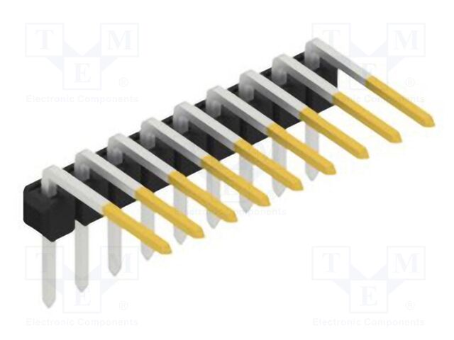 Connector: pin strips; pin header; male; PIN: 9; 2.54mm; THT; 1x9