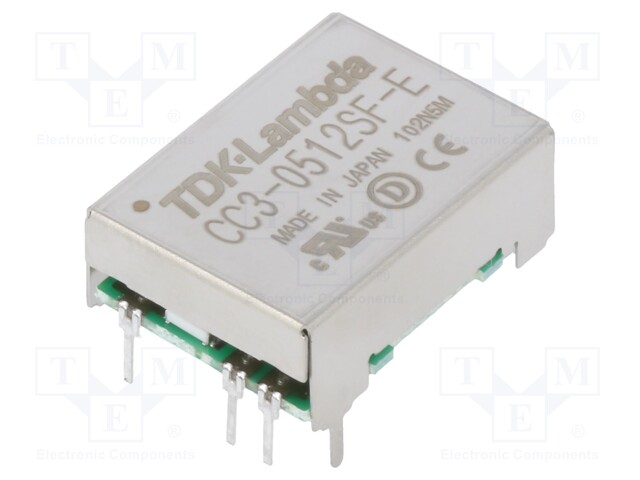 Converter: DC/DC; 3W; Uin: 5V; 12VDC; Iout: 250mA; DIP7; 4.5g