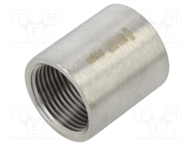 Long,round,female-female; max.10.5bar; 1.4408 stainless steel