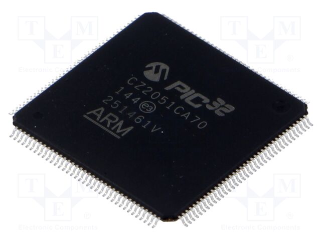 IC: PIC microcontroller; 512kB; 300MHz; 2.5÷3.6VDC; SMD; TQFP144