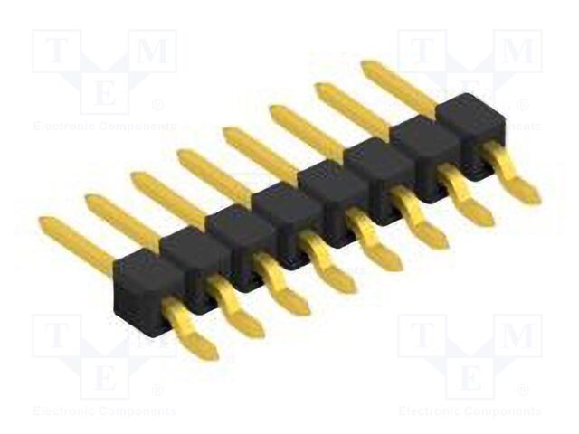 Connector: pin strips; pin header; male; PIN: 8; 2.54mm; SMT; 1x8