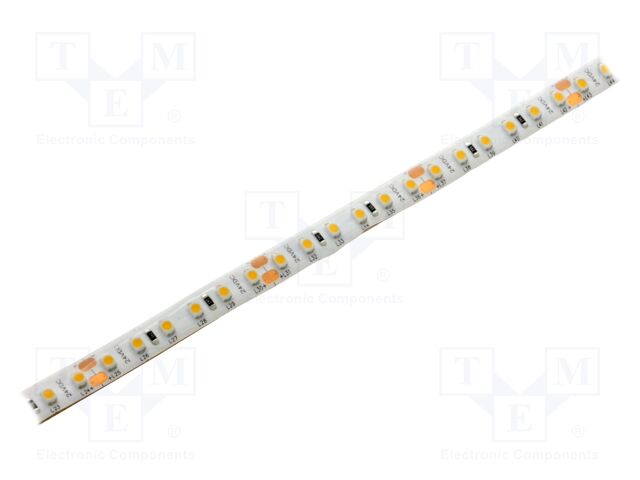 LED tape; white warm; 3528; LED/m: 120; 8.5mm; white PCB; IP65; 120°
