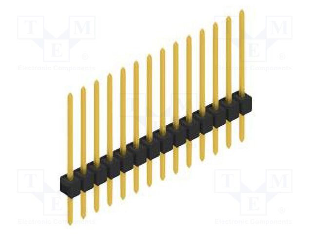 Connector: pin strips; pin header; male; PIN: 14; 2.54mm; THT; 1x14