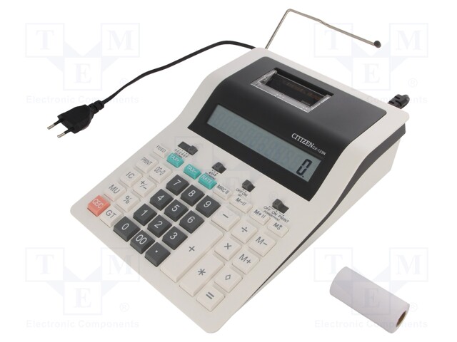 Calculator; Additional functions: printing