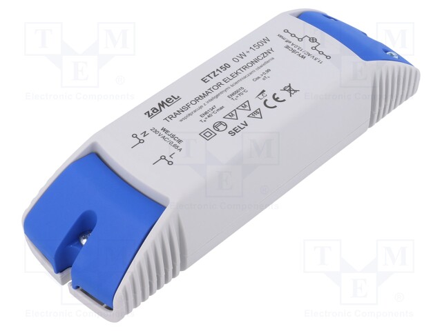 Transformer: electronic; 150VA; 230VAC; 11.5V; IP20; 0÷40°C
