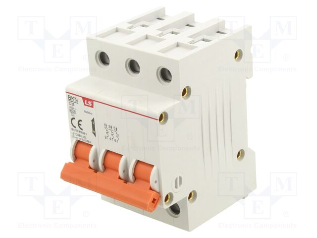 Circuit breaker; 230/400VAC; Inom: 25A; Poles: 3; Charact: C; 6kA