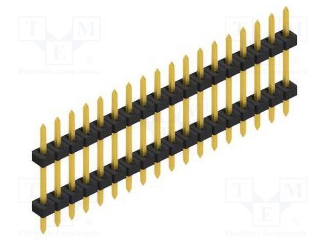 Connector: pin strips; pin header; male; PIN: 18; 2mm; THT; 1x18