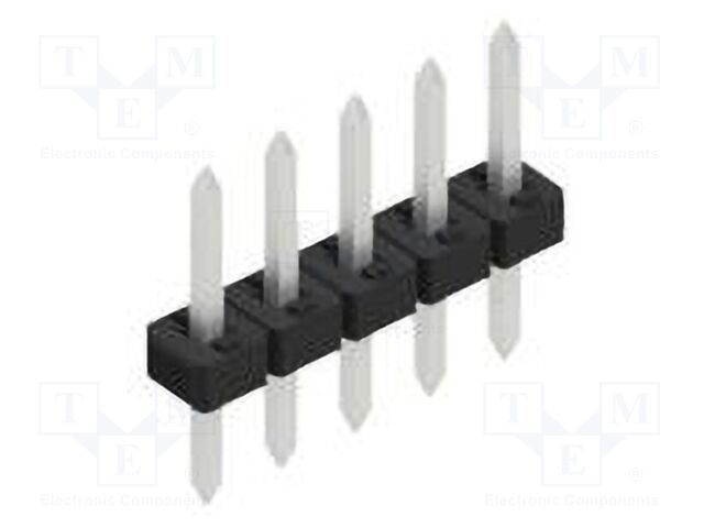 Connector: pin strips; pin header; male; PIN: 5; 2mm; THT; 1x5; 100V