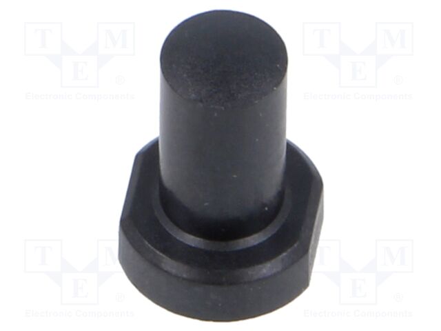 Button; none; round; black; Ø6.5mm; Button marking: blank; H: 22.5mm