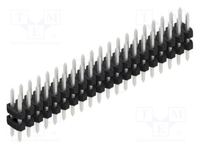 Connector: pin strips; pin header; male; PIN: 40; 2mm; THT; 2x20