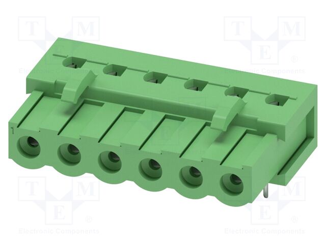 PCB headers, nominal cross section: 2.5 mm?, color: green, n