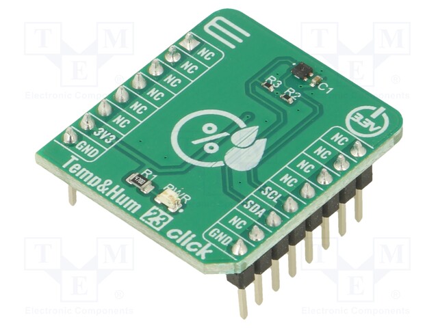 Click board; humidity/temperature sensor; I2C; SHT45; 3.3VDC