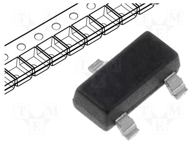 Transistor: P-MOSFET; unipolar; -12V; -2.6A; 0.5W; SuperSOT-3
