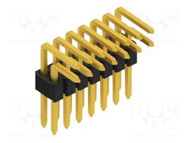 Connector: pin strips; pin header; male; PIN: 14; 1.27mm; THT; 2x7