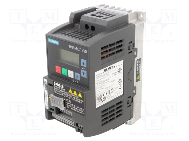 Inverter; Max motor power: 0.25kW; Usup: 200÷240VAC; 0÷599Hz; IN: 6