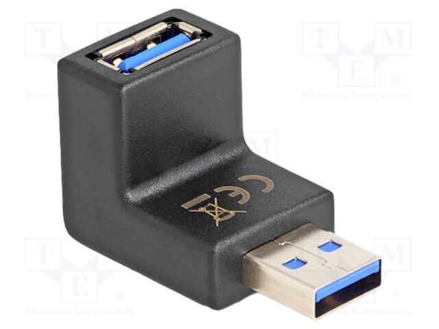Adapter; USB 3.0; USB A socket,USB A plug 270° up/down