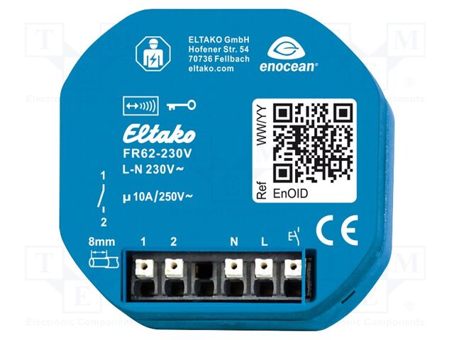 Executive module; EnOcean; plaster embedded; 230VAC; NO/NC; Ch: 1