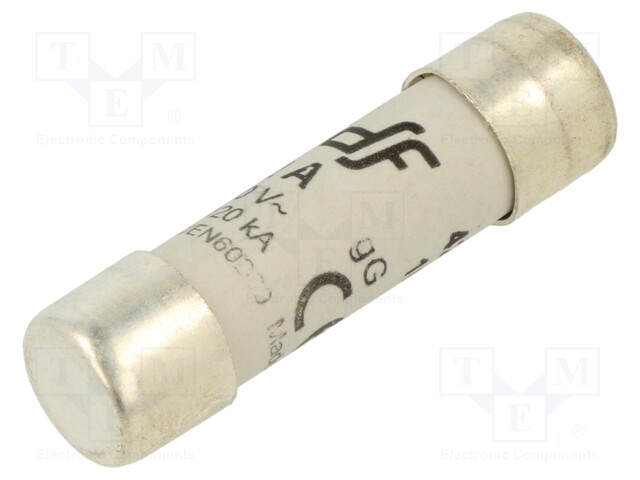 Fuse: fuse; gG; 12A; 500VAC; 250VDC; 10.3x38mm