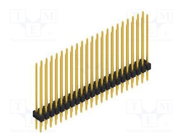 Connector: pin strips; pin header; male; PIN: 44; 2.54mm; THT; 2x22