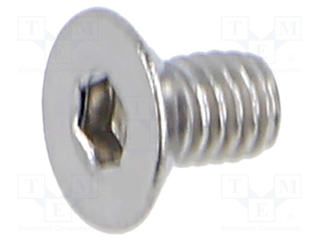 Screw; M3x5; 0.5; Head: countersunk; hex key; HEX 2mm; DIN 7991
