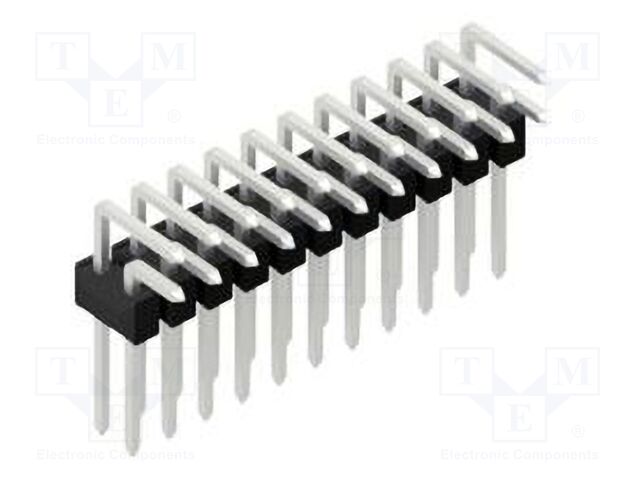 Connector: pin strips; pin header; male; PIN: 22; 2.54mm; THT; 2x11