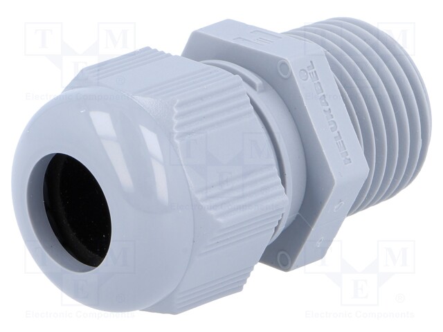 Cable gland; NPT1/2"; IP68; Mat: polyamide; dark grey