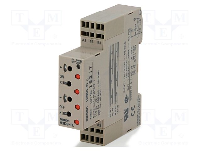 Timer; 0,1s÷12h; SPDT; 250VAC/5A; Usup: 24÷230VAC; 24÷48VDC