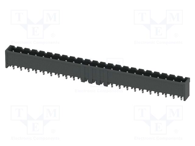 PCB headers, nominal cross section: 2.5 mm2, color: black, n