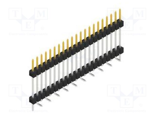 Connector: pin strips; pin header; male; PIN: 21; 2.54mm; SMT; 1x21