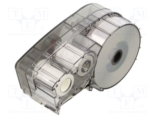 Tape; 9.53mm; 6.4m; black; Character colour: white; self-adhesive