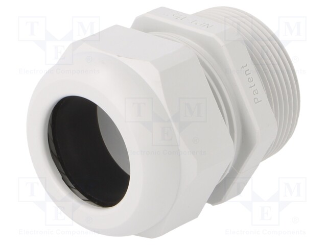Cable gland; NPT1 1/2"; IP68; Mat: polyamide; light grey; UL94V-0