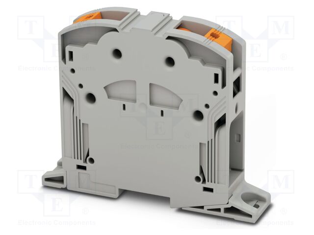 Splice terminal: rail; PA; L: 108.3mm; ways: 1; terminals: 2; W: 31mm