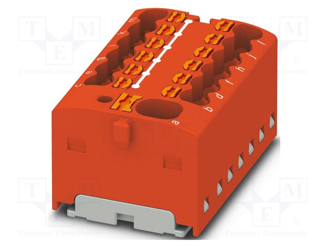 Splice terminal: rail; PA; L: 17.7mm; terminals: 13; W: 31.4mm