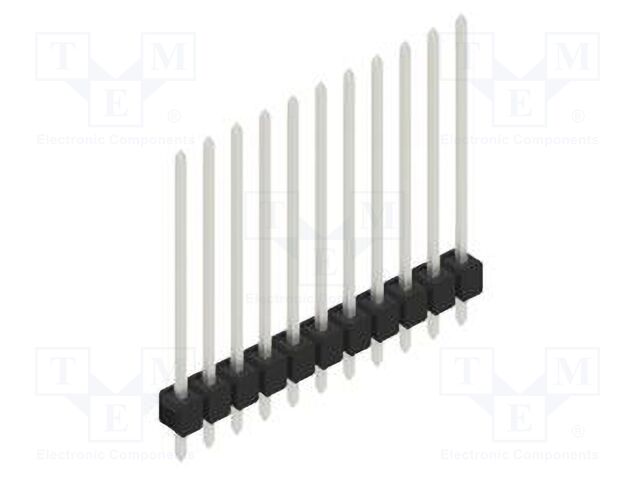 Connector: pin strips; pin header; male; PIN: 11; 2.54mm; THT; 1x11