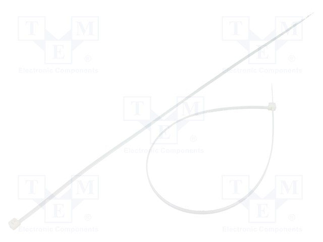 Cable tie; L: 370mm; W: 3.6mm; polyamide; 177N; natural; Ømax: 102mm