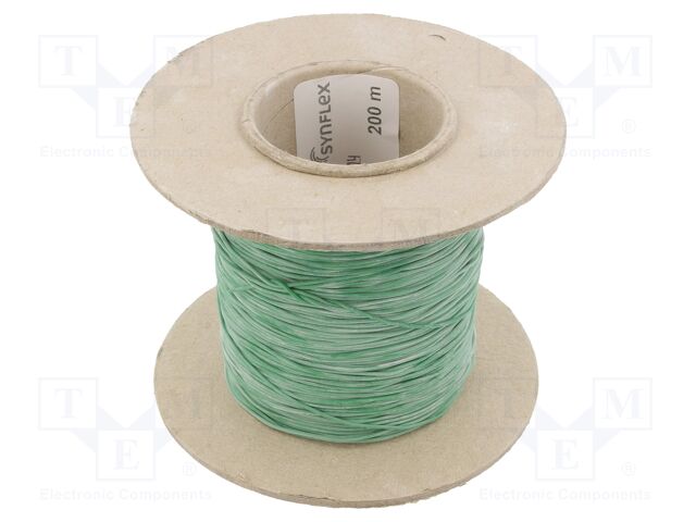 Insulating tube; Mat: silicone; green; Øint: 0.5mm