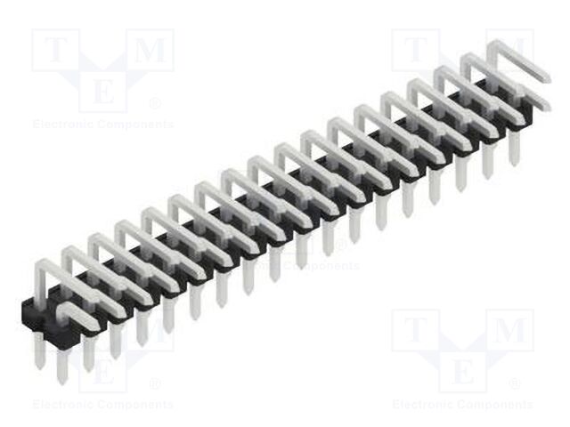 Connector: pin strips; pin header; male; PIN: 36; 2.54mm; THT; 2x18