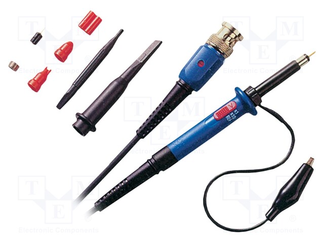 Probe: for oscilloscope; ≤100MHz (10: 1),≤6MHz (1: 1); 10: 1/1: 1