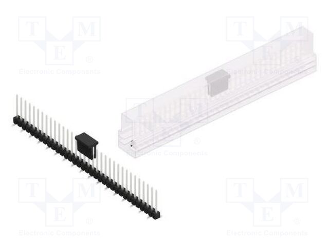 Connector: pin strips; pin header; male; PIN: 34; 2.54mm; SMT; 1x34