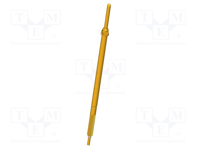 Test needle; Maksimum spring compression: 5mm; 3A; Contacts: CuBe