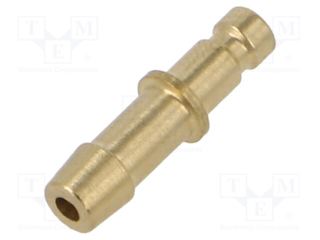 Connector; connector pipe; 0÷35bar; brass; Seal: NBR rubber