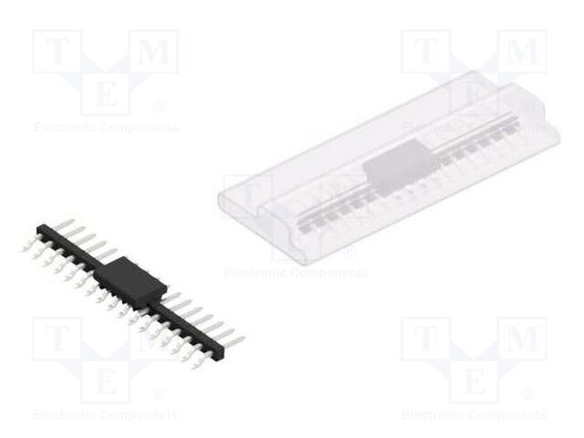 Connector: pin strips; pin header; male; PIN: 17; 2mm; SMT; 1x17